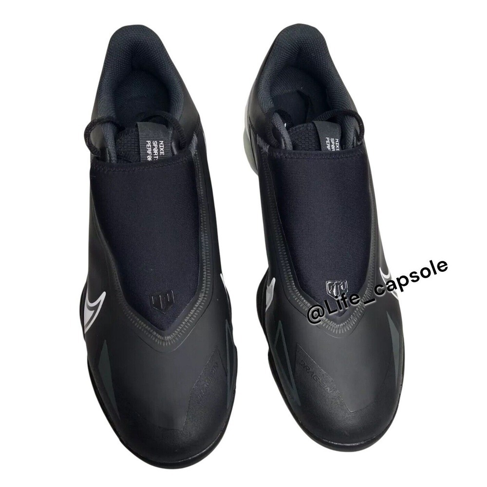 Size 8 NIKE FORCE‎ ZOOM TROUT 8 Pro Metal Black Baseball Cleats Men's CZ5915-01 - Picture 2 of 7